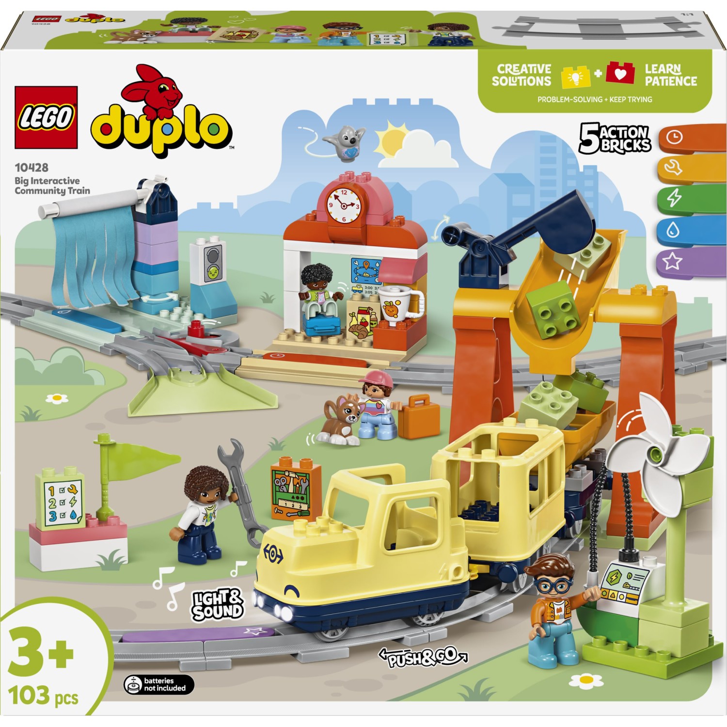 Kocke  Duplo Velik interaktiven skupni vlak 10428
