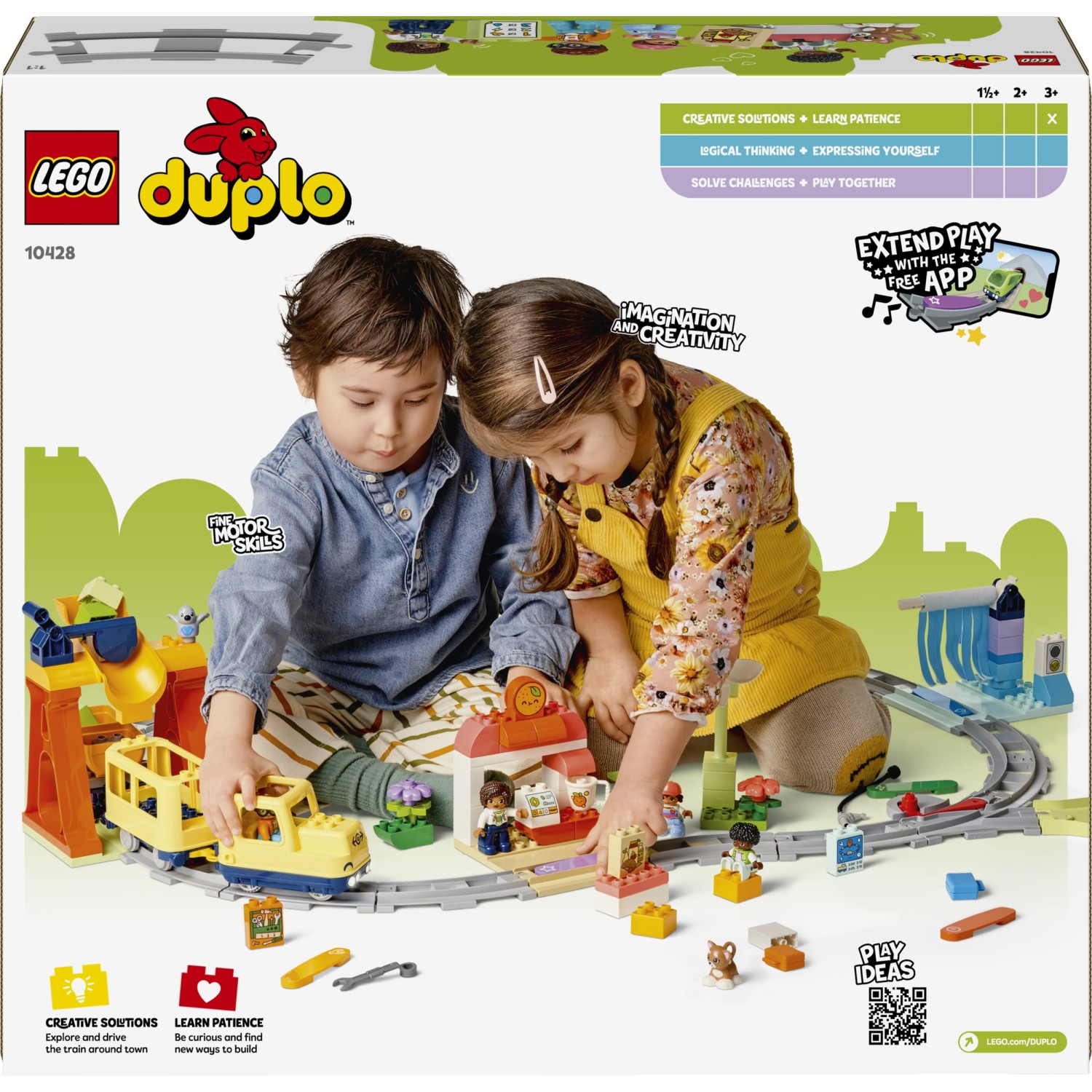 Kocke  Duplo Velik interaktiven skupni vlak 10428