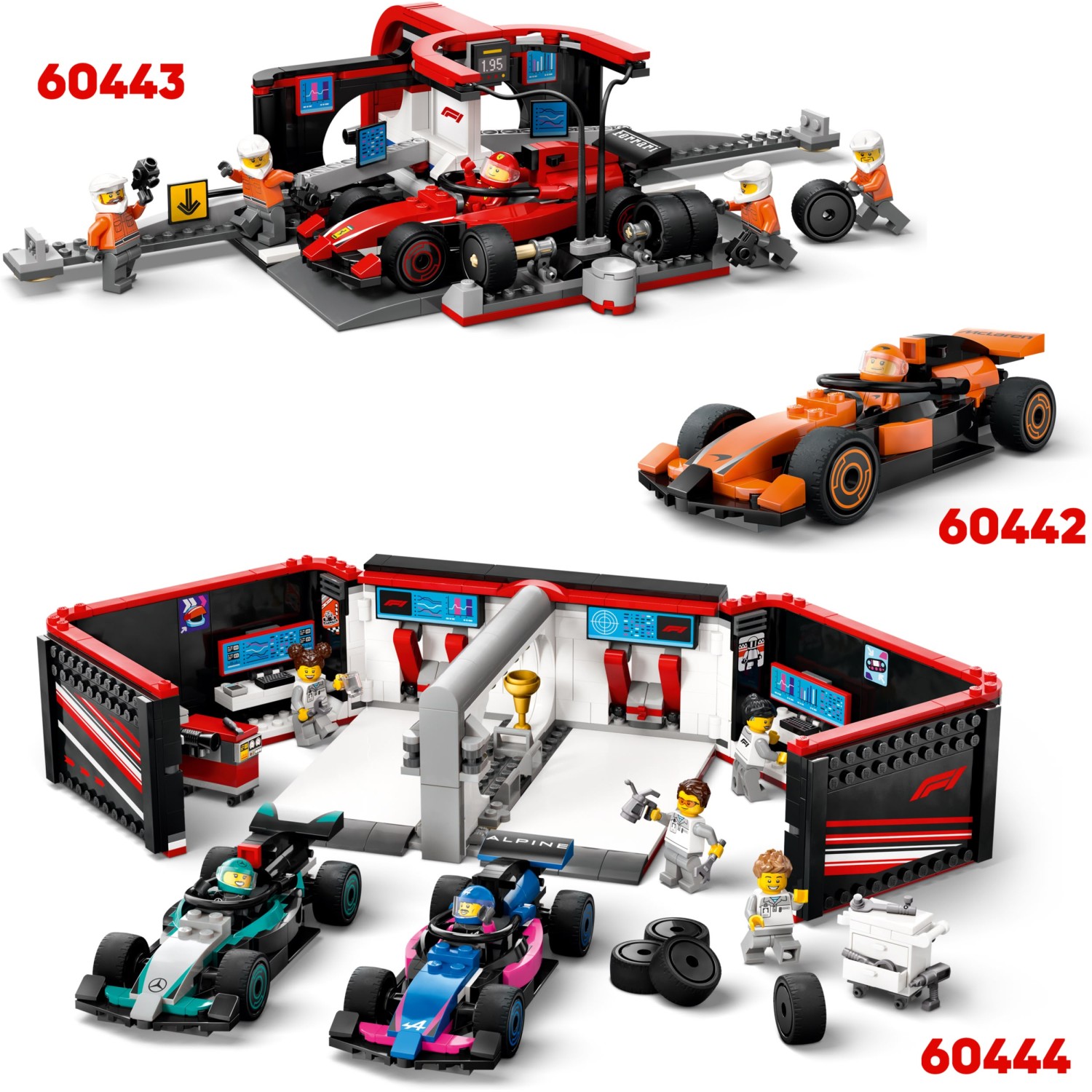 Lego® City 60442 Voznik F1® z dirkalnikom McLaren