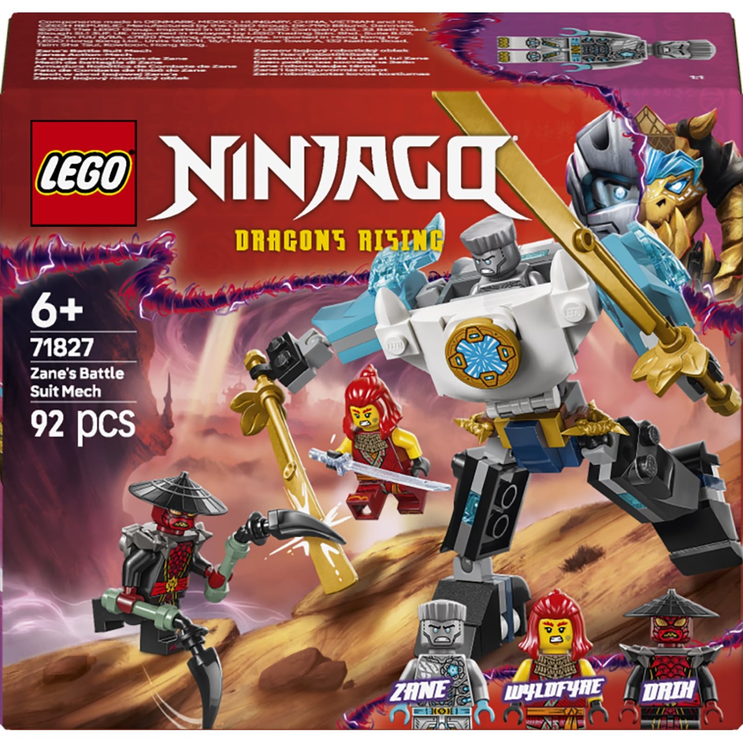 Kocke Ninjago Zanov bojni robotski oklep 71827 Kocke Ninjago Zanov bojni robotski oklep 71827