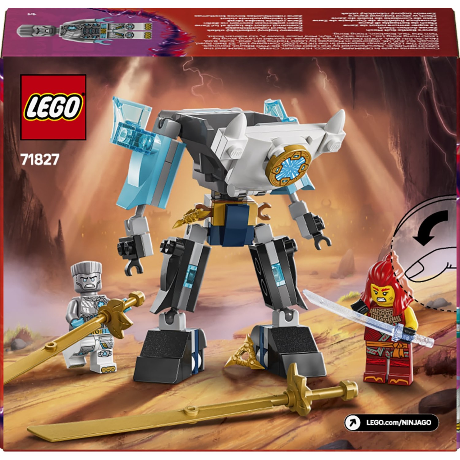 Kocke Ninjago Zanov bojni robotski oklep 71827 Kocke Ninjago Zanov bojni robotski oklep 71827