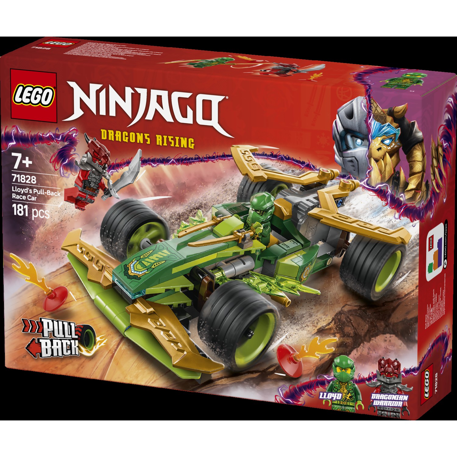 Kocke Ninjago Lloydov dirkalni avtomobil na poteg 71828