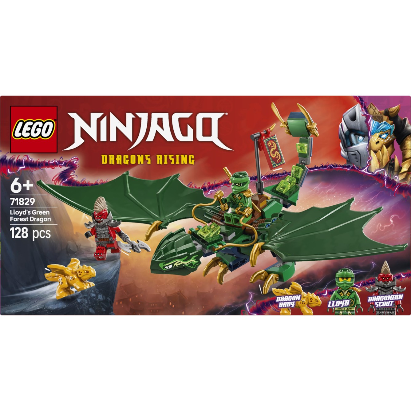 Kocke Ninjago Lloydov zmaj zelenega gozda 71829 Kocke Ninjago Lloydov zmaj zelenega gozda 71829