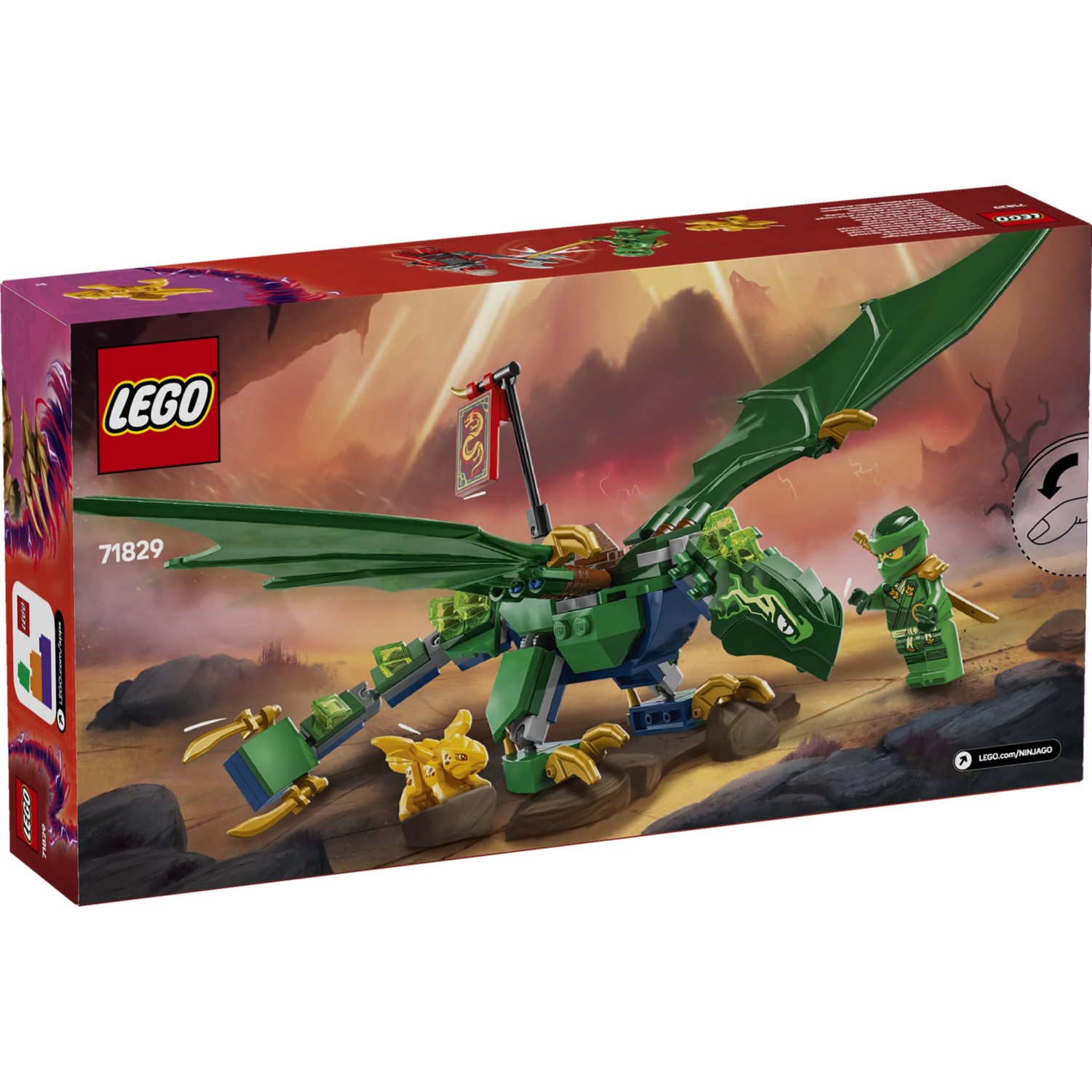 Kocke Ninjago Lloydov zmaj zelenega gozda 71829 Kocke Ninjago Lloydov zmaj zelenega gozda 71829
