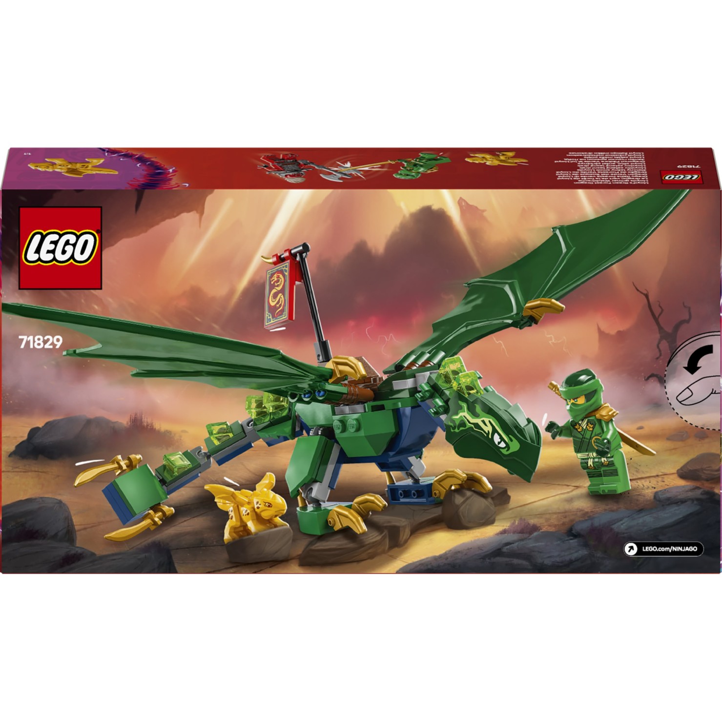 Kocke Ninjago Lloydov zmaj zelenega gozda 71829 Kocke Ninjago Lloydov zmaj zelenega gozda 71829