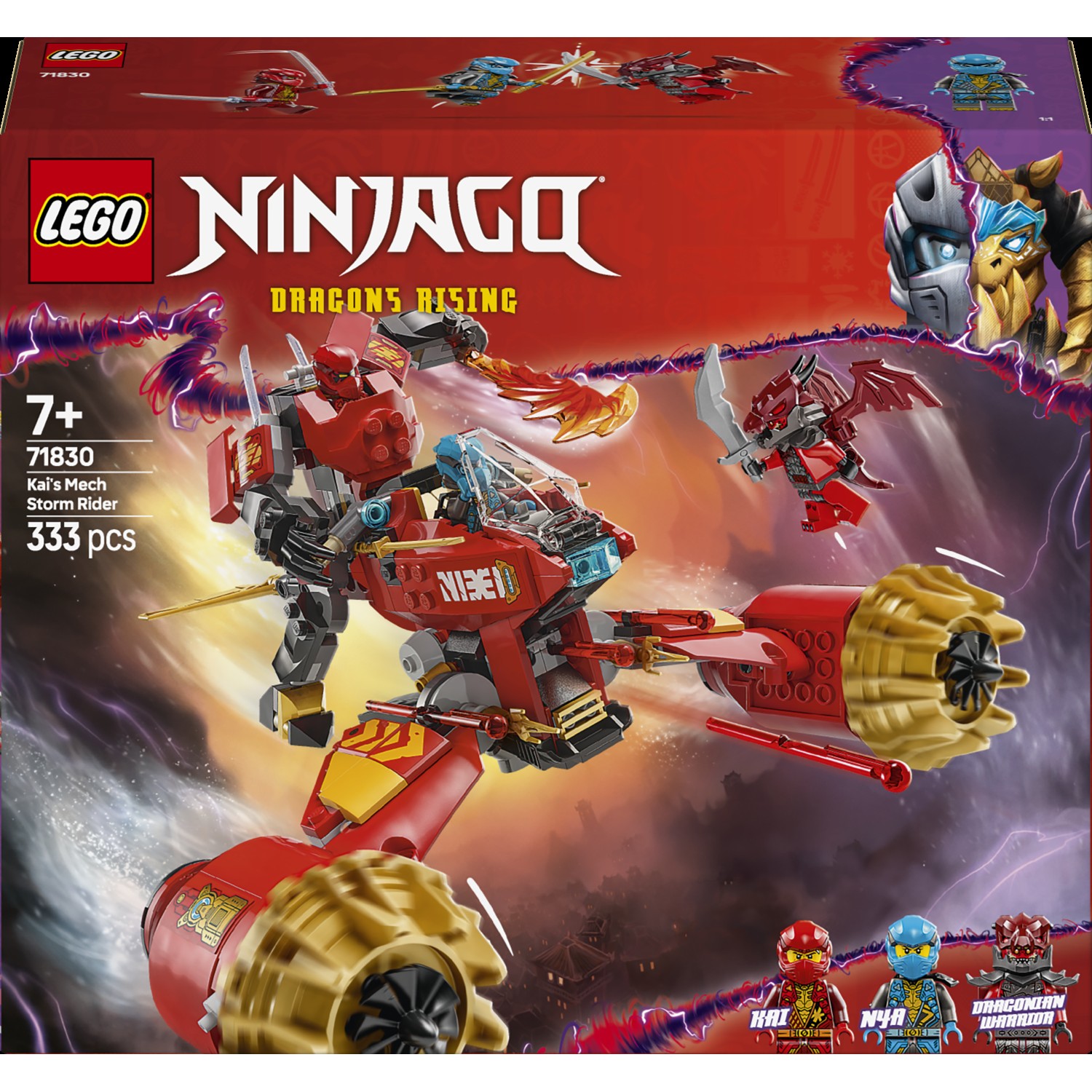 Kocke Ninjago Kaijev mehanički olujni jahač 71830 Kocke Ninjago Kaijev mehanički olujni jahač 71830
