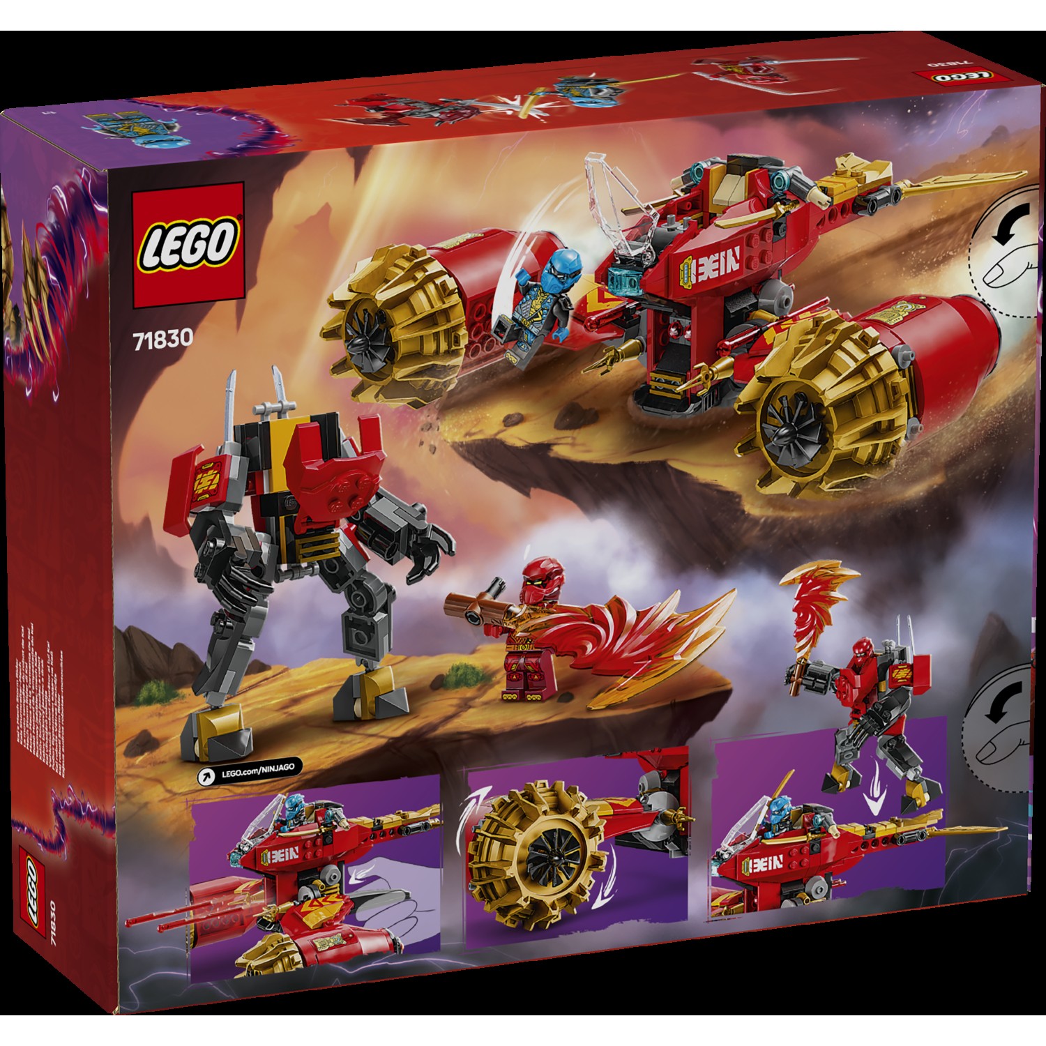 Kocke Ninjago Kaijev mehanički olujni jahač 71830 Kocke Ninjago Kaijev mehanički olujni jahač 71830
