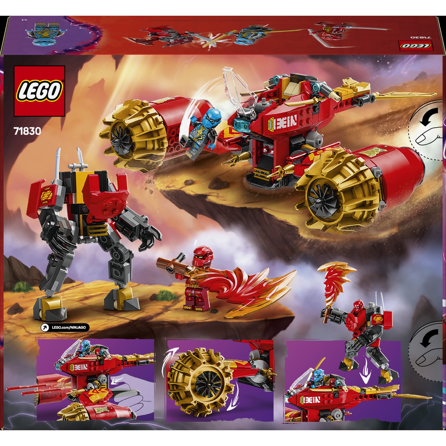 Kocke Ninjago Kaijev mehanički olujni jahač 71830 Kocke Ninjago Kaijev mehanički olujni jahač 71830