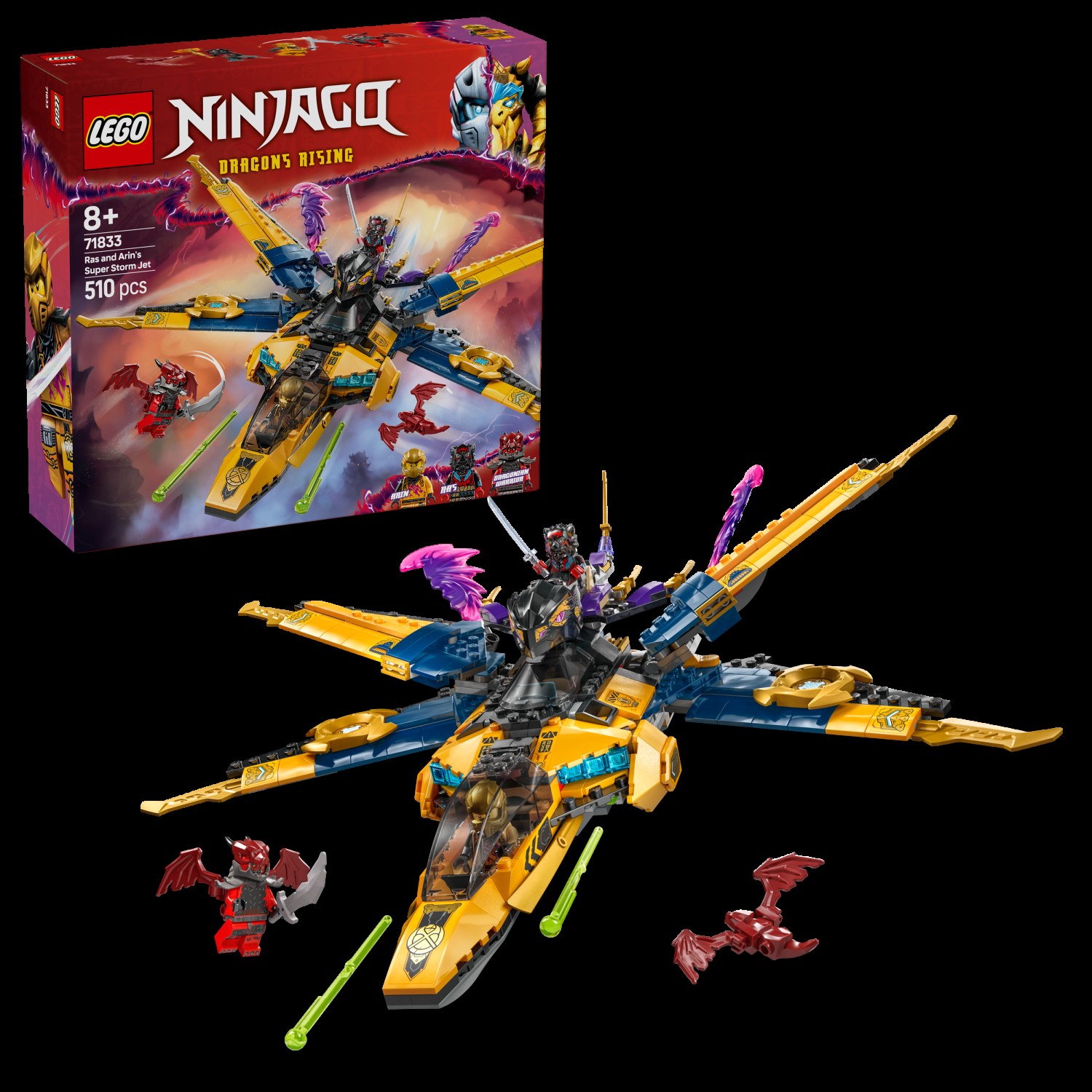 Kocke Ninjago Rasov in Arinov super nevihtni reaktivec 71833