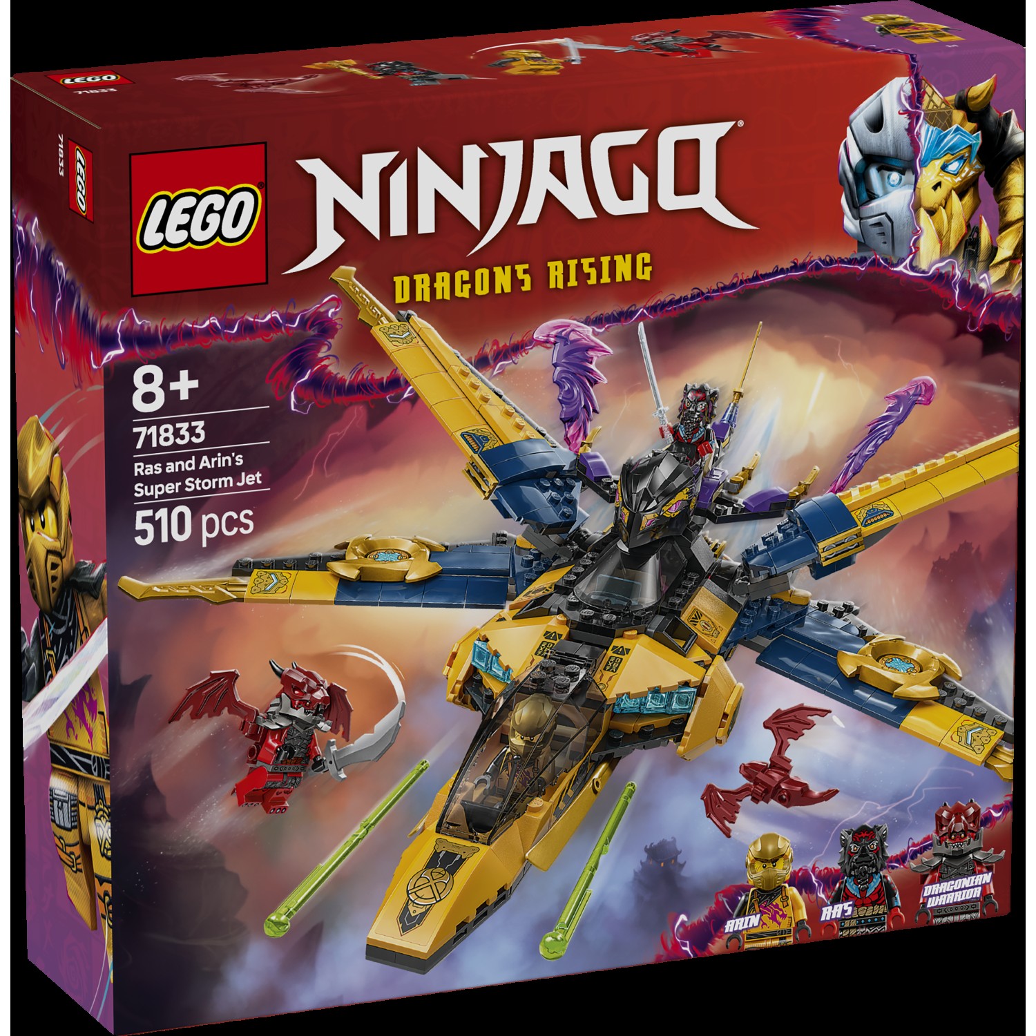 Kocke Ninjago Rasov in Arinov super nevihtni reaktivec 71833