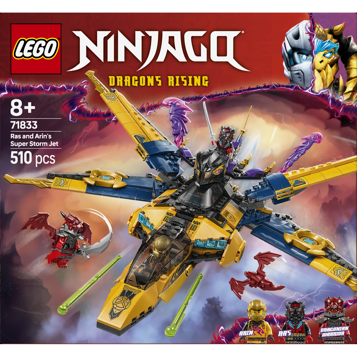 Kocke Ninjago Rasov in Arinov super nevihtni reaktivec 71833