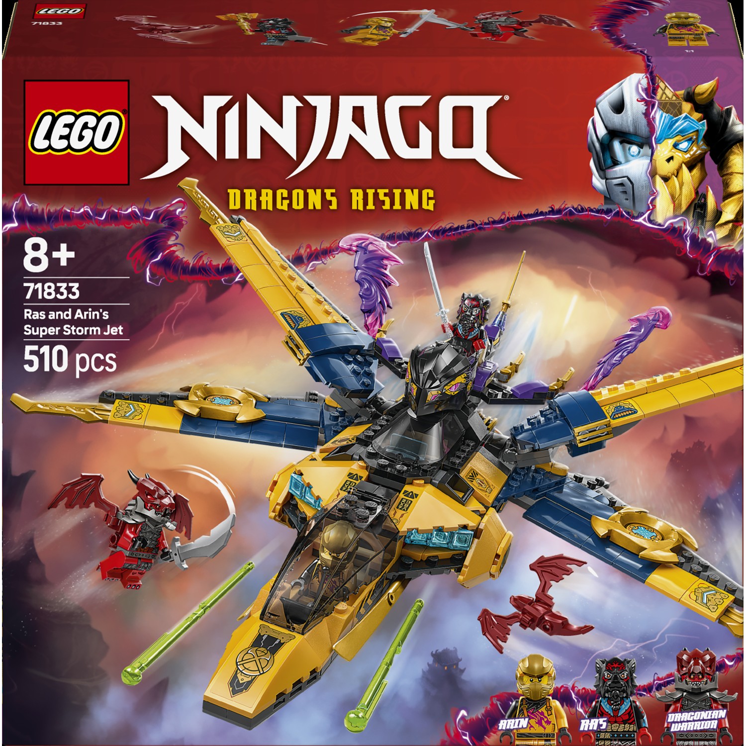 Kocke Ninjago Rasov in Arinov super nevihtni reaktivec 71833