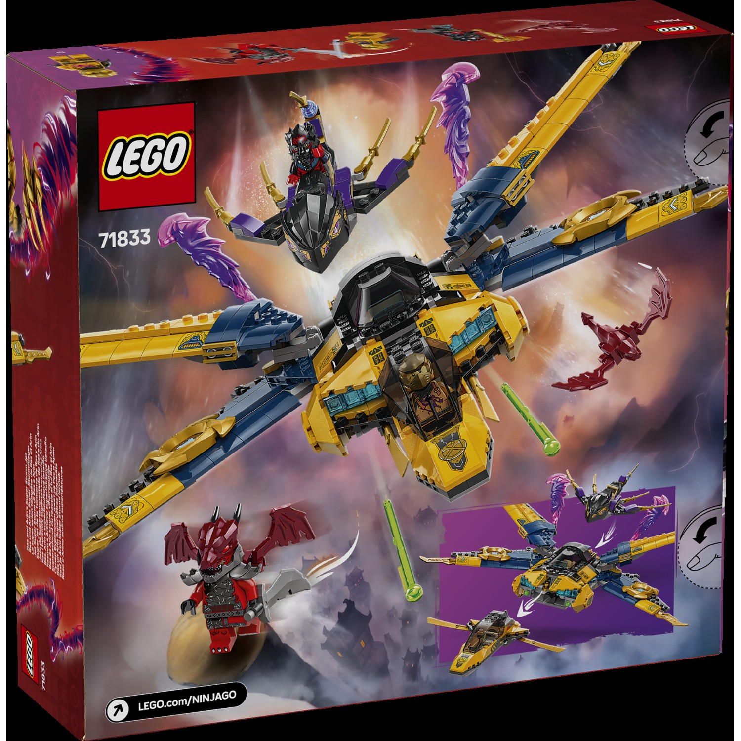 Kocke Ninjago Rasov in Arinov super nevihtni reaktivec 71833