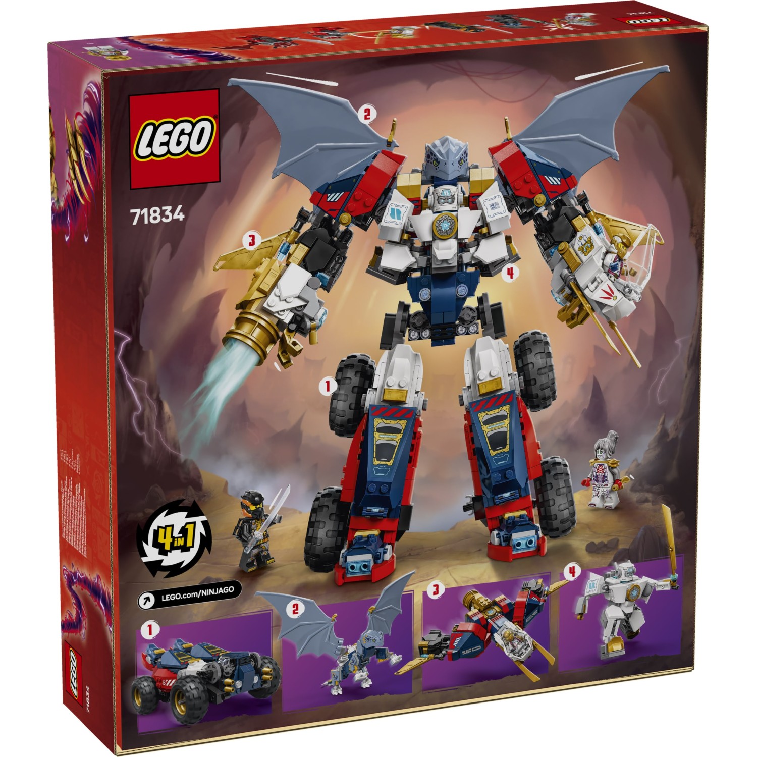 Kocke Ninjago Zanov ultra kombinirani robotski oklep 71834