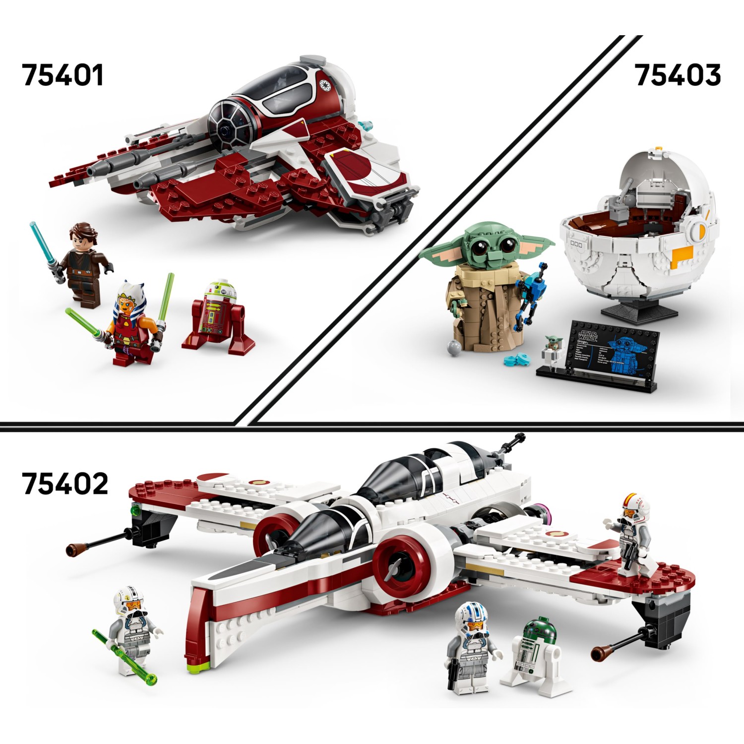 Lego® Star Wars™ 75403 Grogu™ z lebdilnim vozičkom