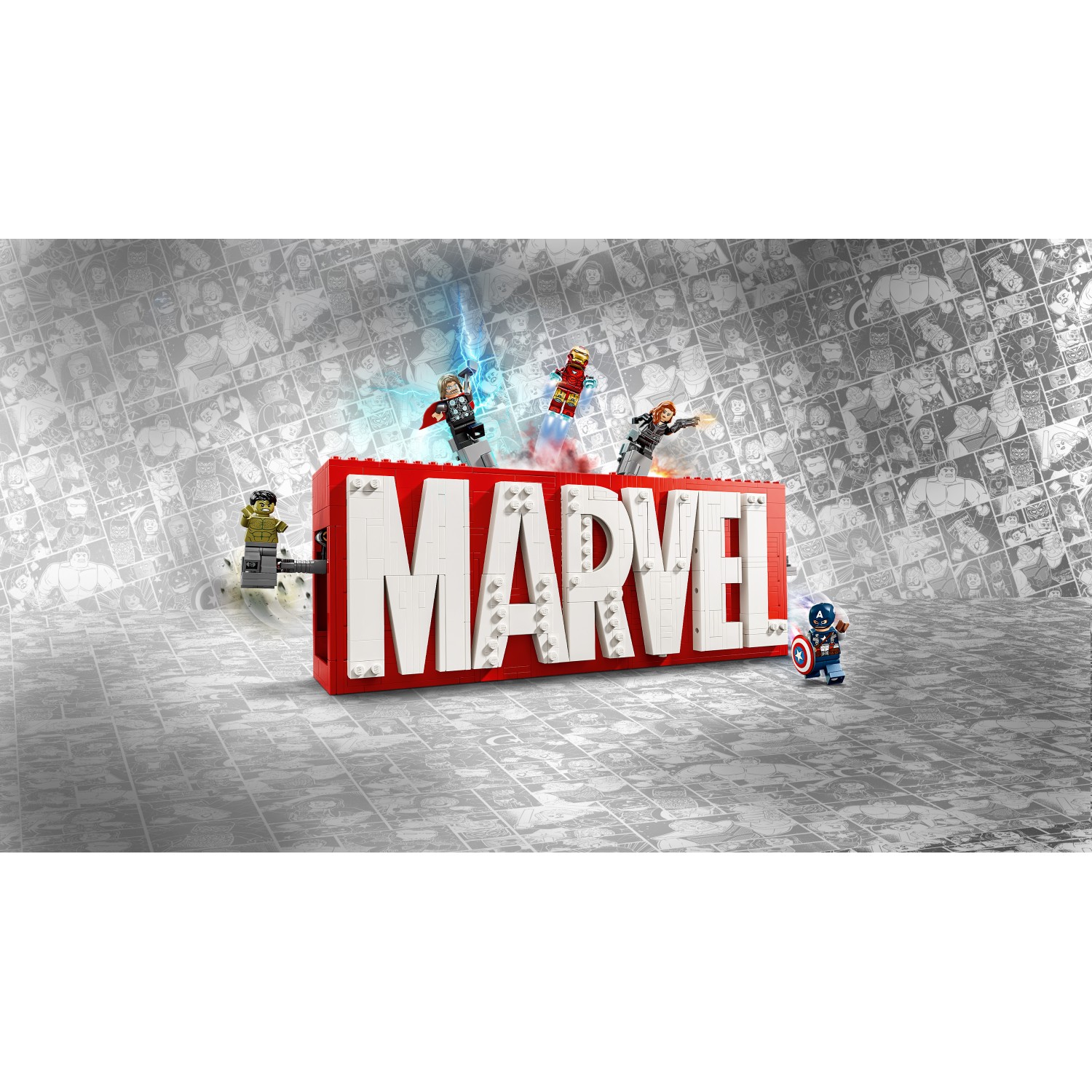 Lego® Super Heroes 76313 Logotip in minifigure MARVEL