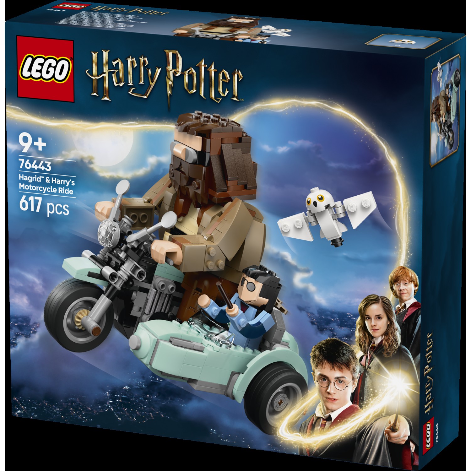 Kocke Harry Potter Hagridova™ in Harryjeva vožnja z motornim kolesom 76343