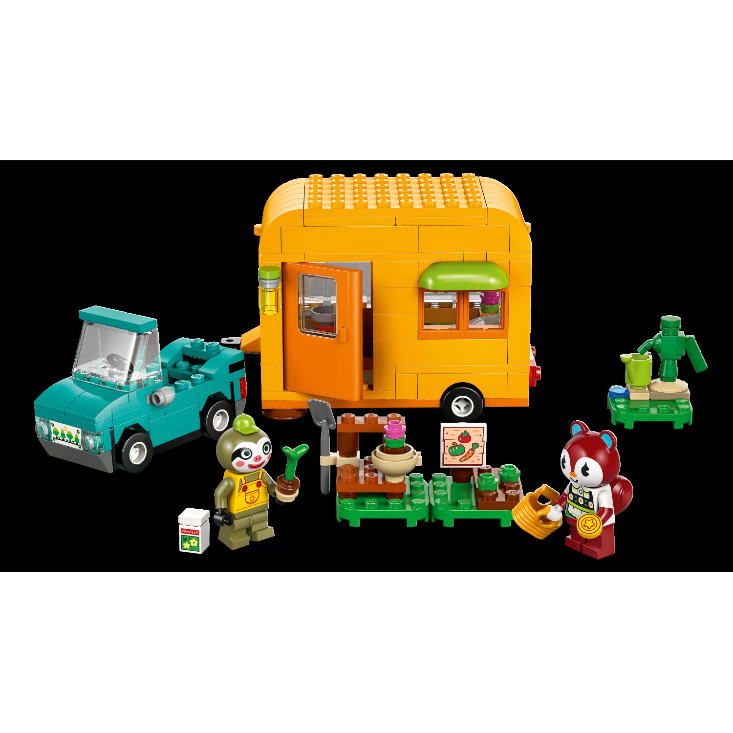 Kocke Animal Crossing Leif s svojo prikolico in vrtnarsko trgovino 77054