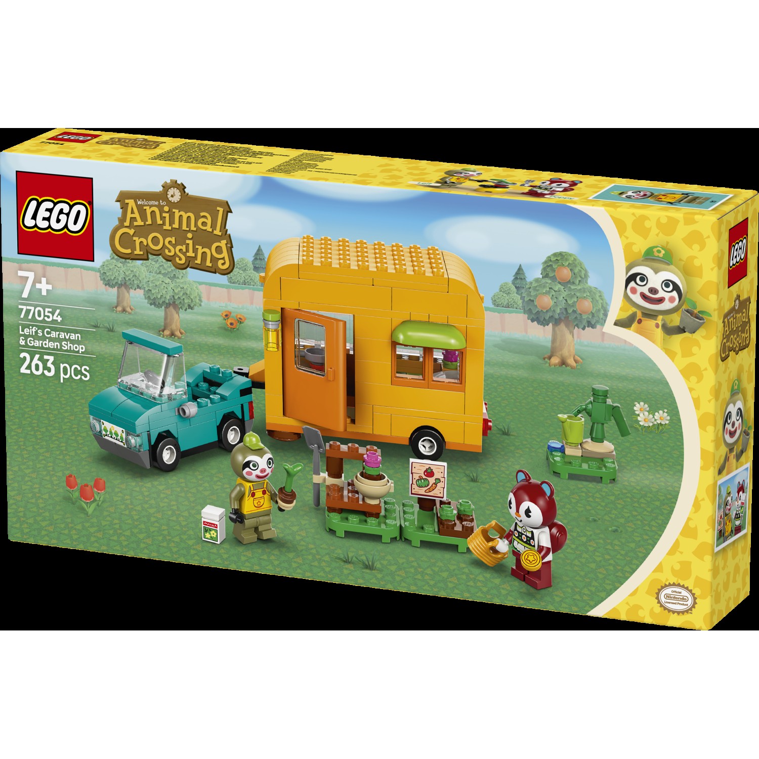 Kocke Animal Crossing Leif s svojo prikolico in vrtnarsko trgovino 77054