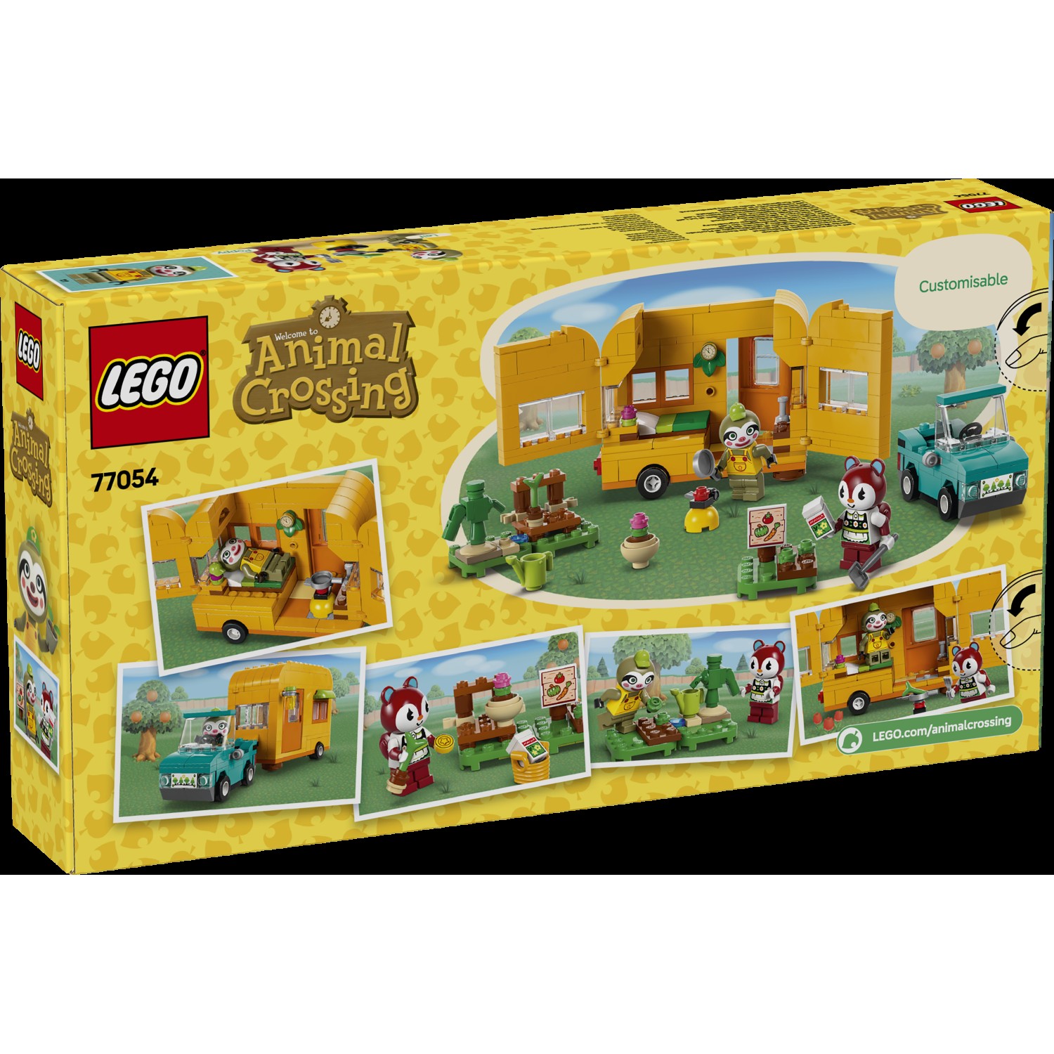 Kocke Animal Crossing Leif s svojo prikolico in vrtnarsko trgovino 77054