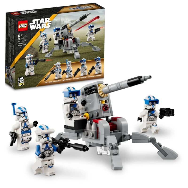 Kocke Star Wars Bojni paket klonskih bojevnikov 501. enote 74345 Kocke Star Wars Bojni paket klonskih bojevnikov 501. enote 74345