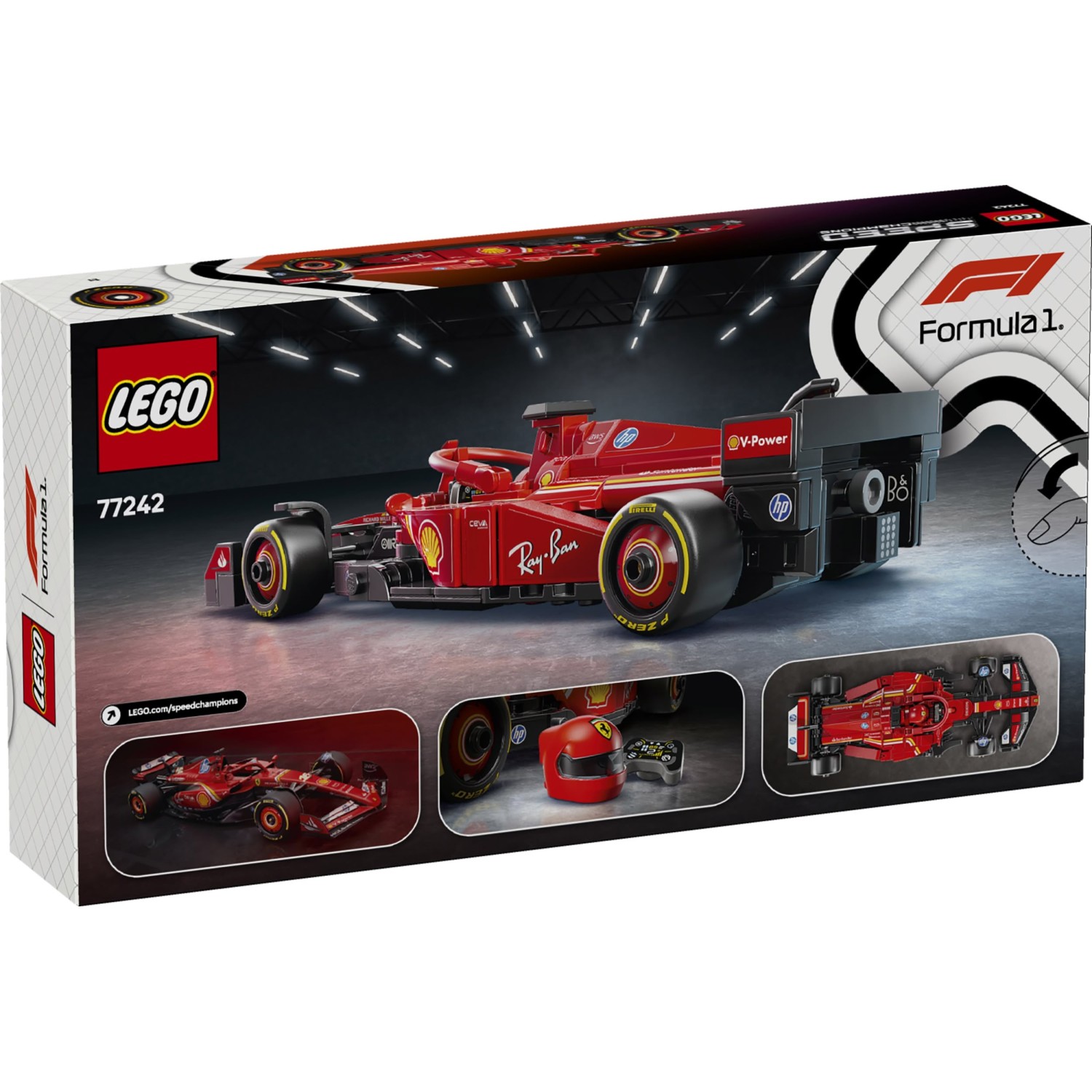 Kocke Speed Champions Dirkalni avtomobil Ferrari SF-24 F1® 77242 Kocke Speed Champions Dirkalni avtomobil Ferrari SF-24 F1® 77242