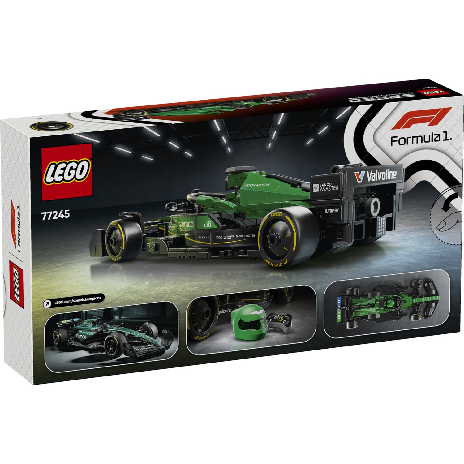 Kocke Speed Champions Dirkalni avtomobil Aston Martin Aramco F1® AMR24 77245