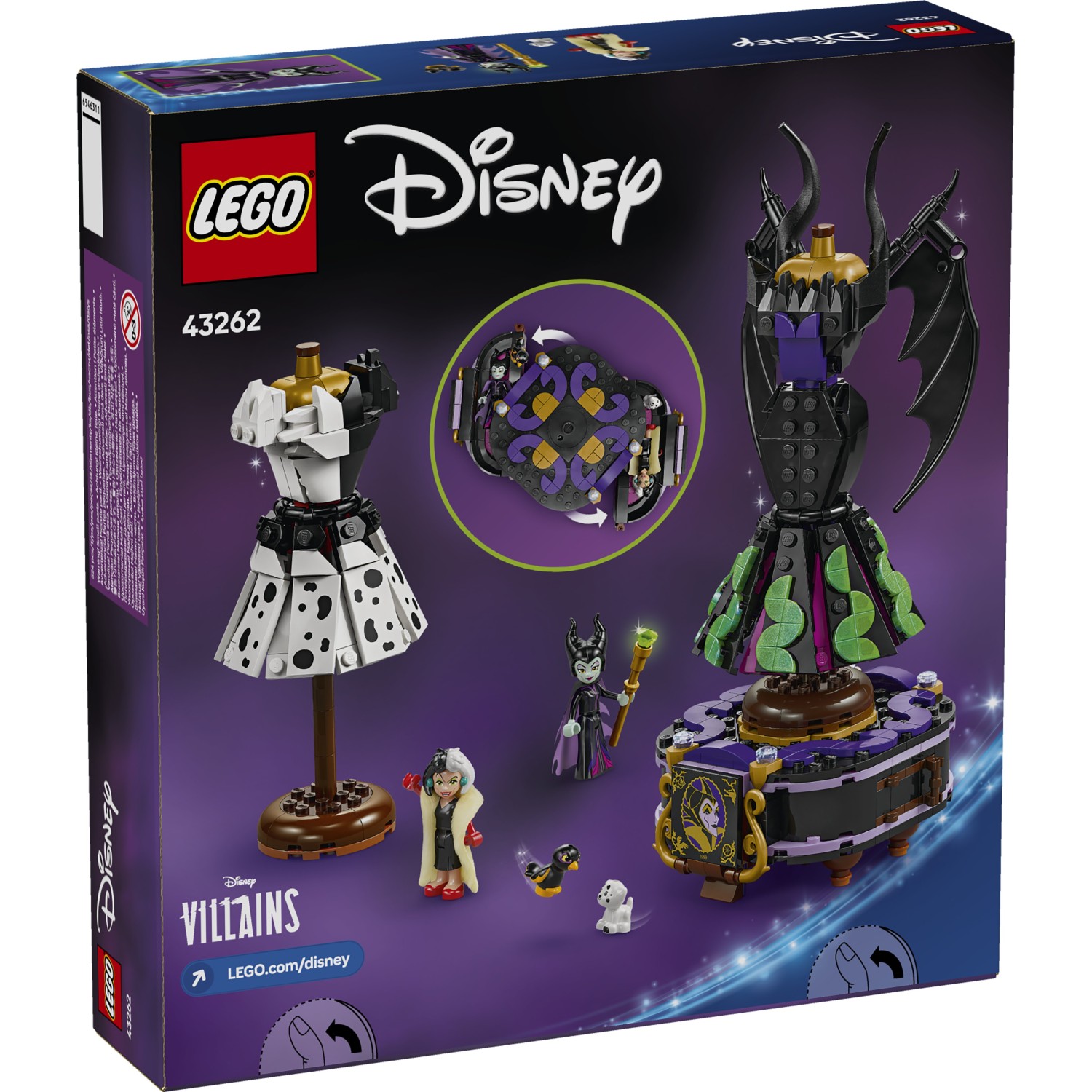 Kocke Disney Classic Obleki Zlohotnice in Cruelle De Vil 43262