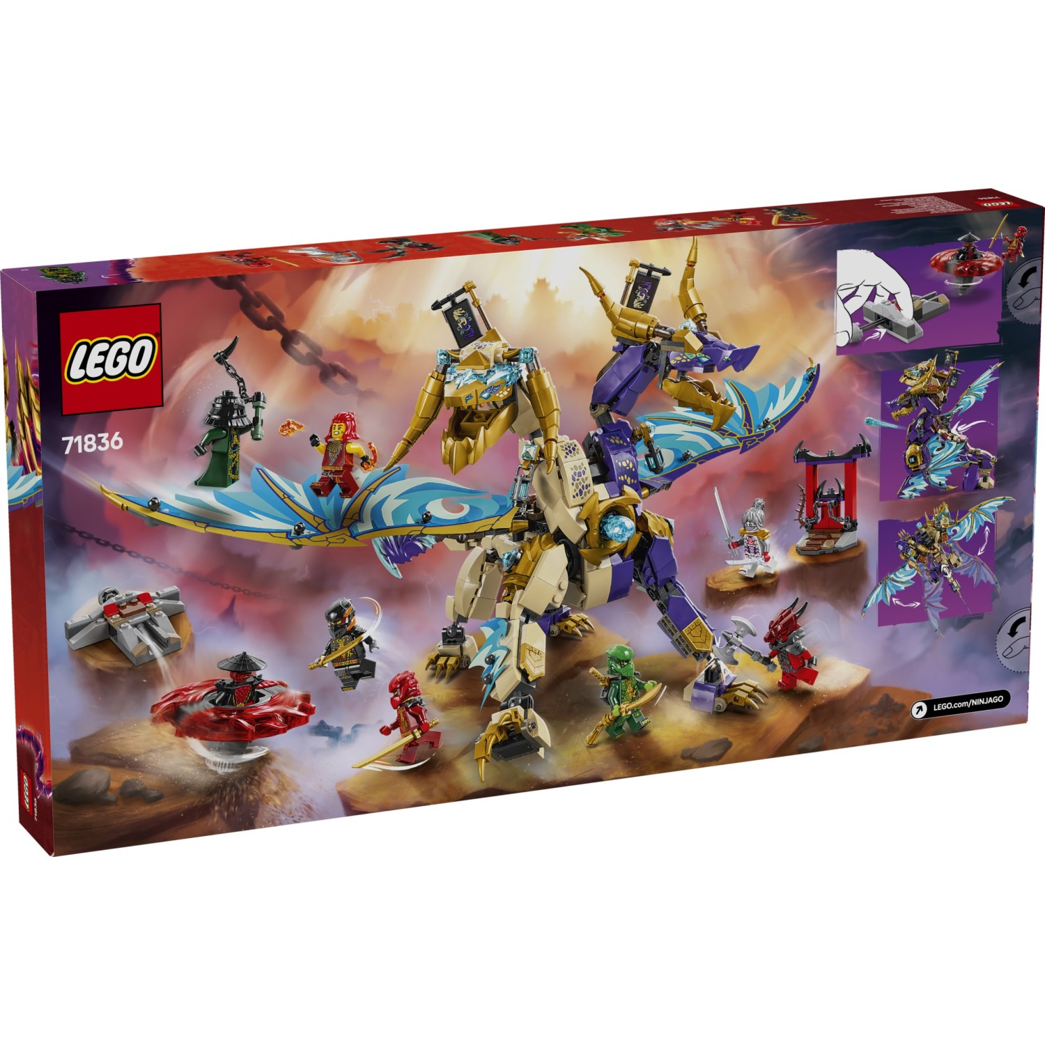 Kocke Ninjago Arc-zmaj osredotočanja 71836