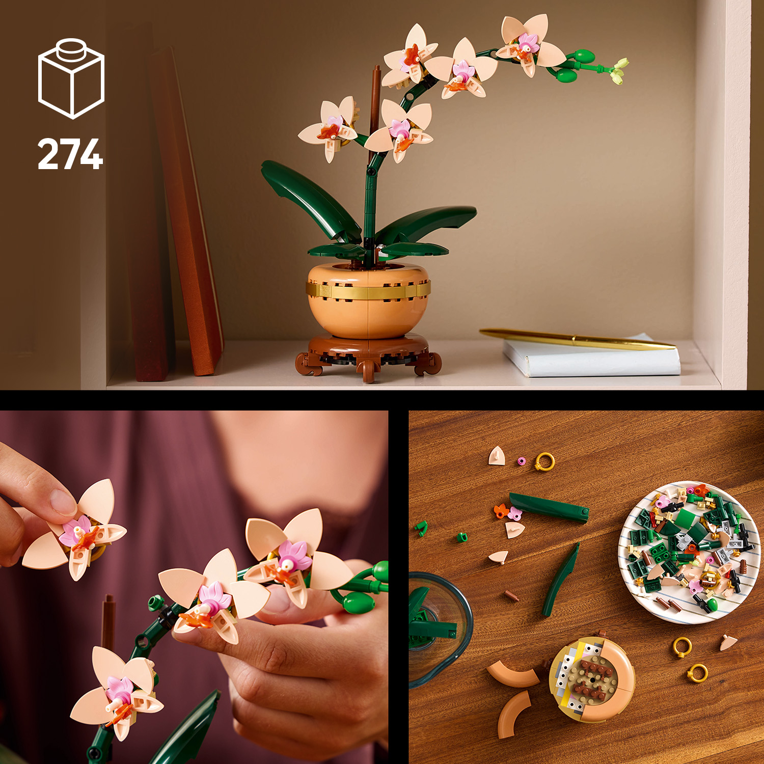 Kocke Botanicals Mini orhideja 10343 Kocke Botanicals Mini orhideja 10343