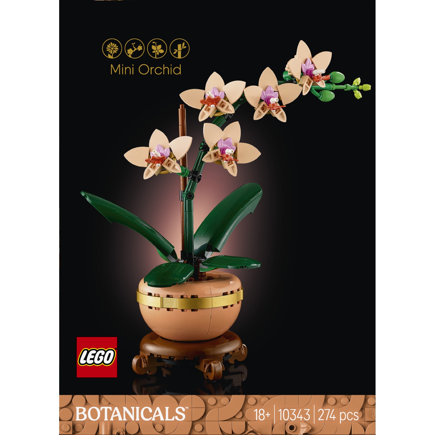 Kocke Botanicals Mini orhideja 10343 Kocke Botanicals Mini orhideja 10343