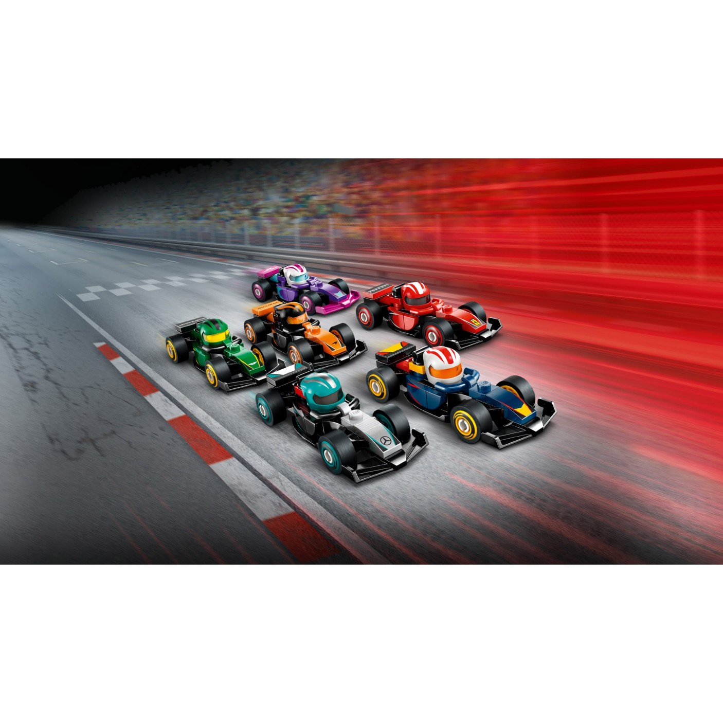 Kocke Minifigures Kolekcionarski trkaći auto za F1 71049