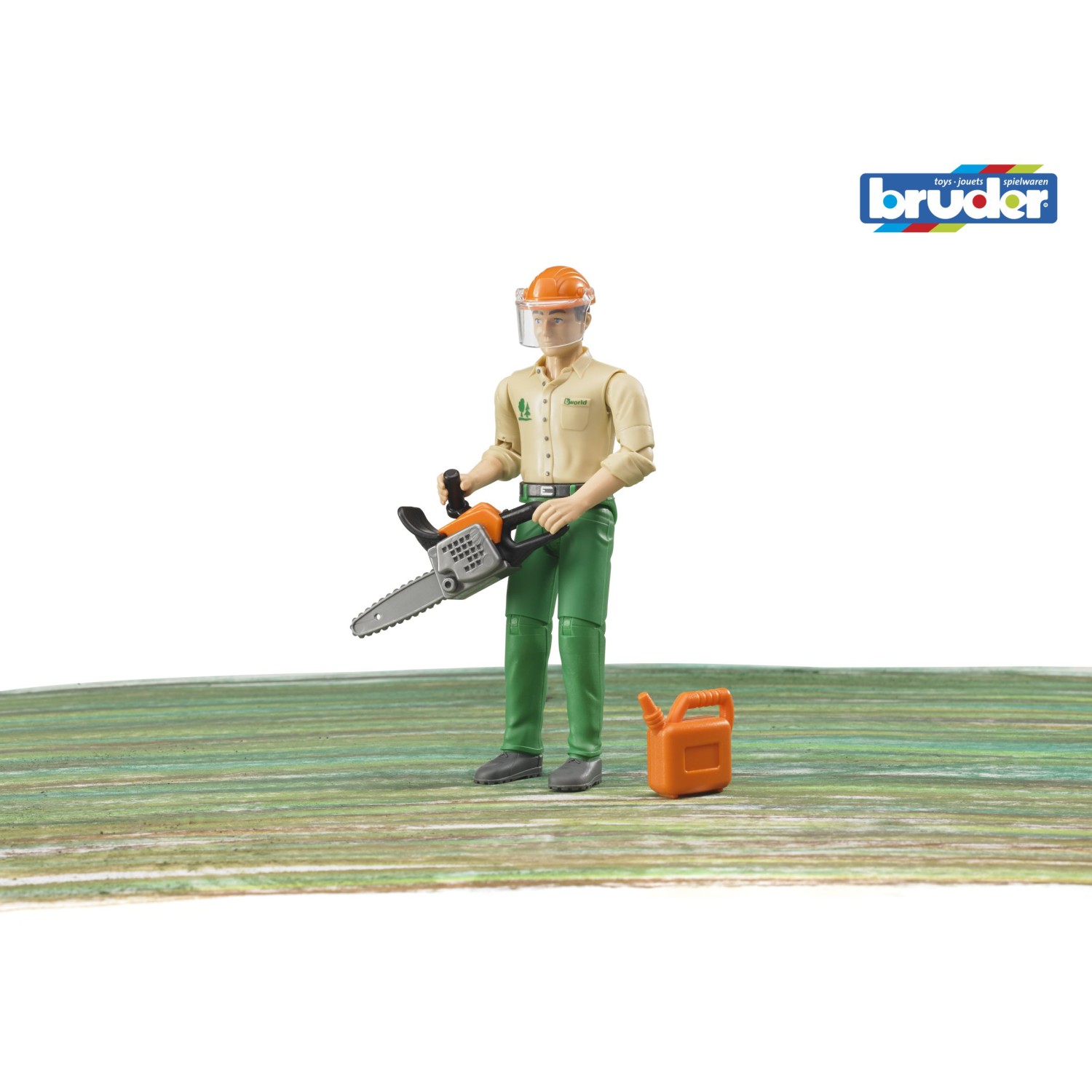 Bruder BW gozdni delavec z dodatki