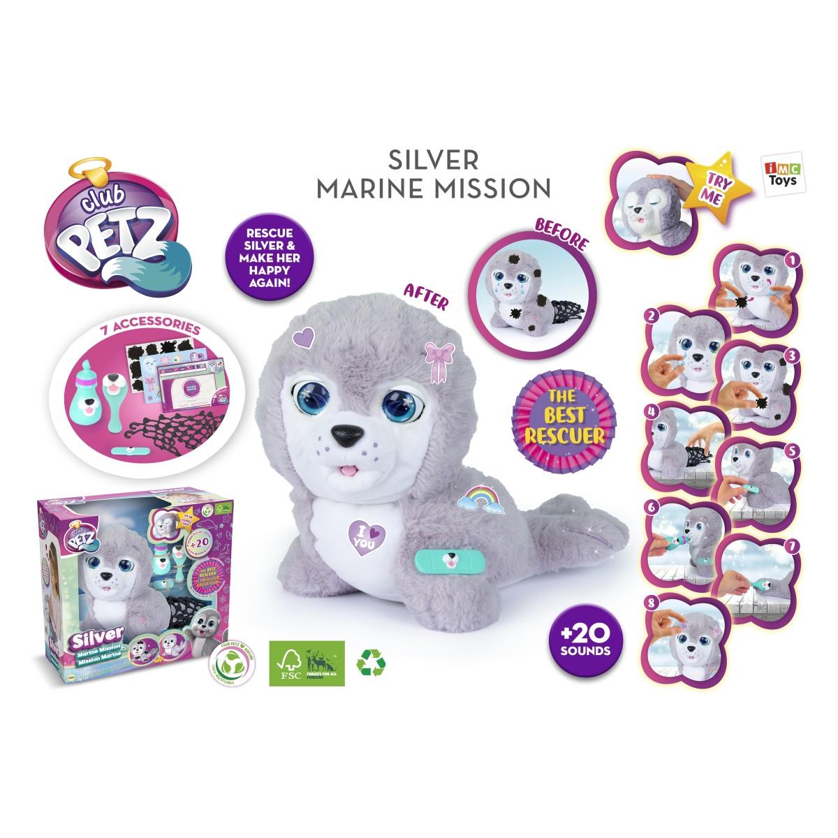 Imc Toys plišasti tjulenj Silver Imc Toys plišasti tjulenj Silver
