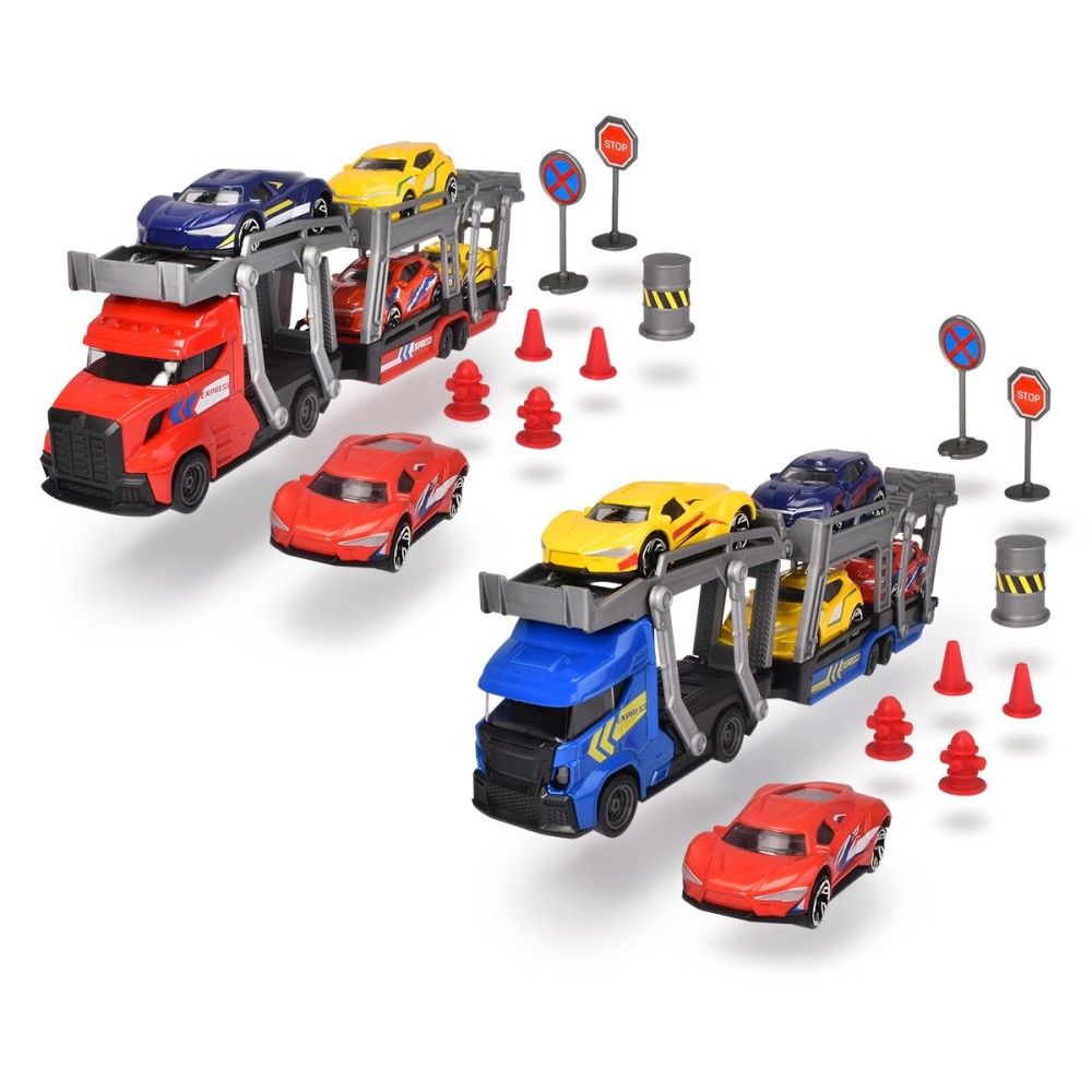 Dickie kamion s prikolicom za prijevoz automobila 30 cm