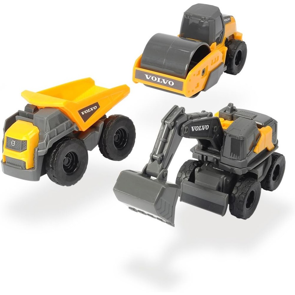 Dickie delovni strojev Volvo 3 kom dolžina 9 cm, 2 sort