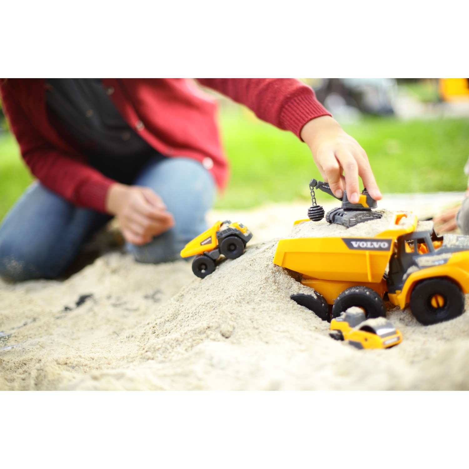 Dickie delovni strojev Volvo 3 kom dolžina 9 cm, 2 sort