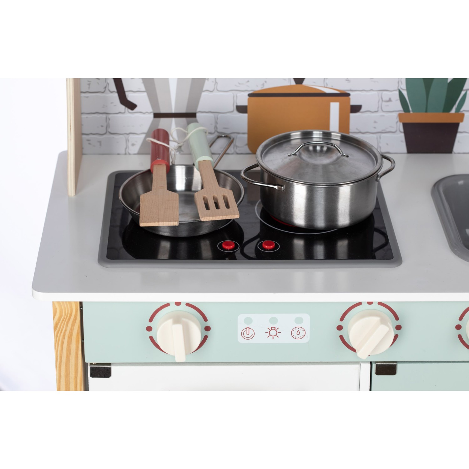 Free 2 Play mini drvena kuhinja s dodacima