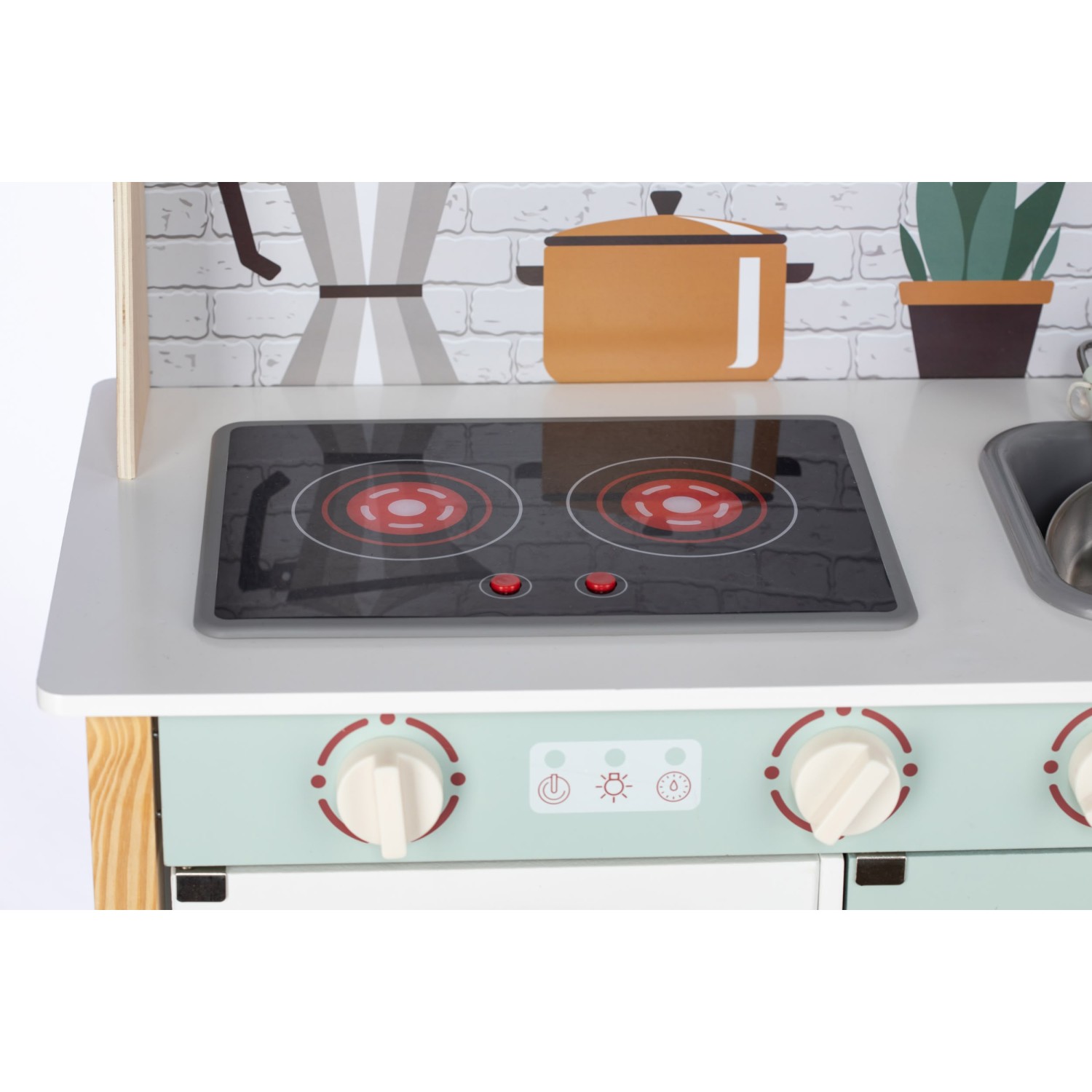 Free 2 Play mini drvena kuhinja s dodacima