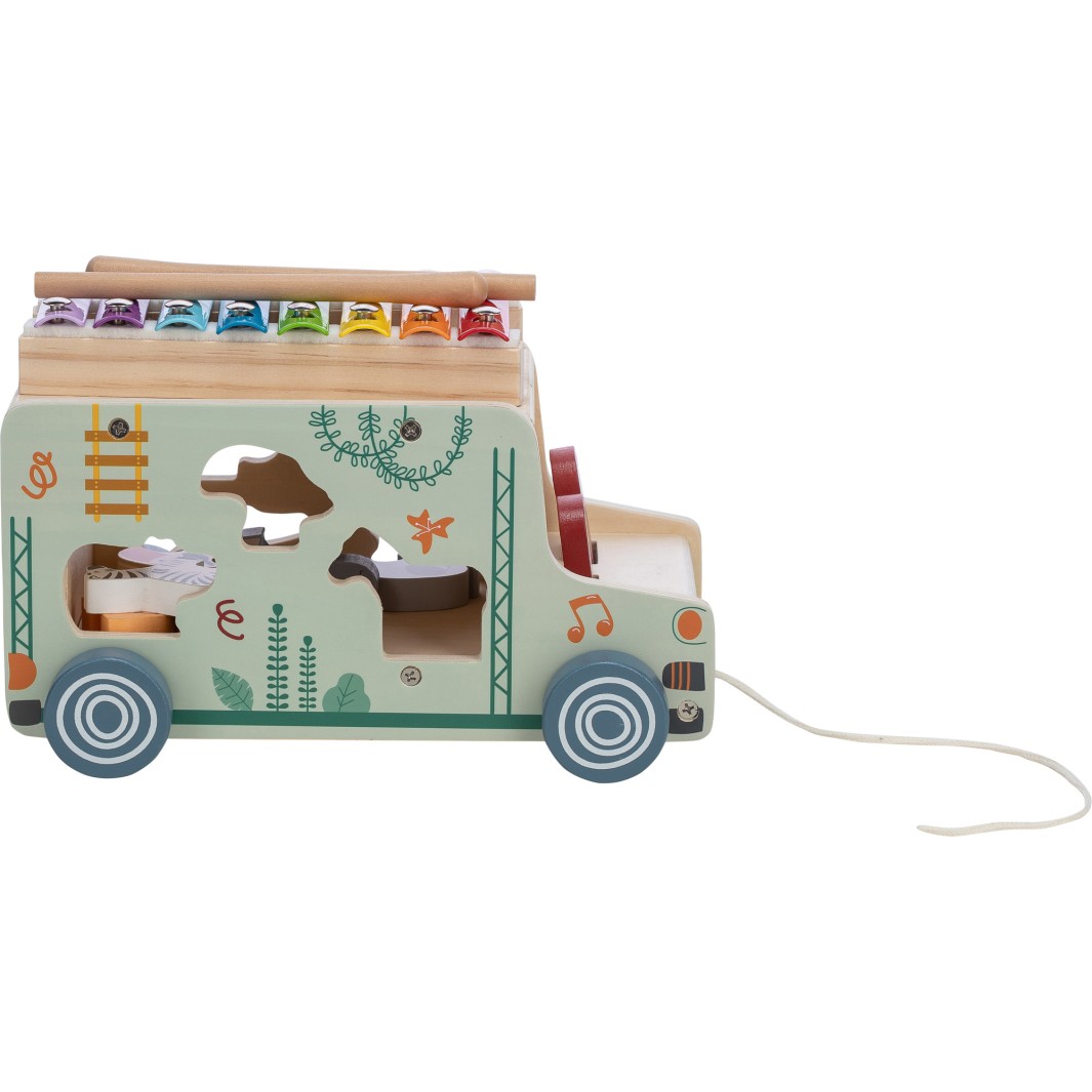 Free 2 Play tovornjak s ksilofonom in živalsko druščino