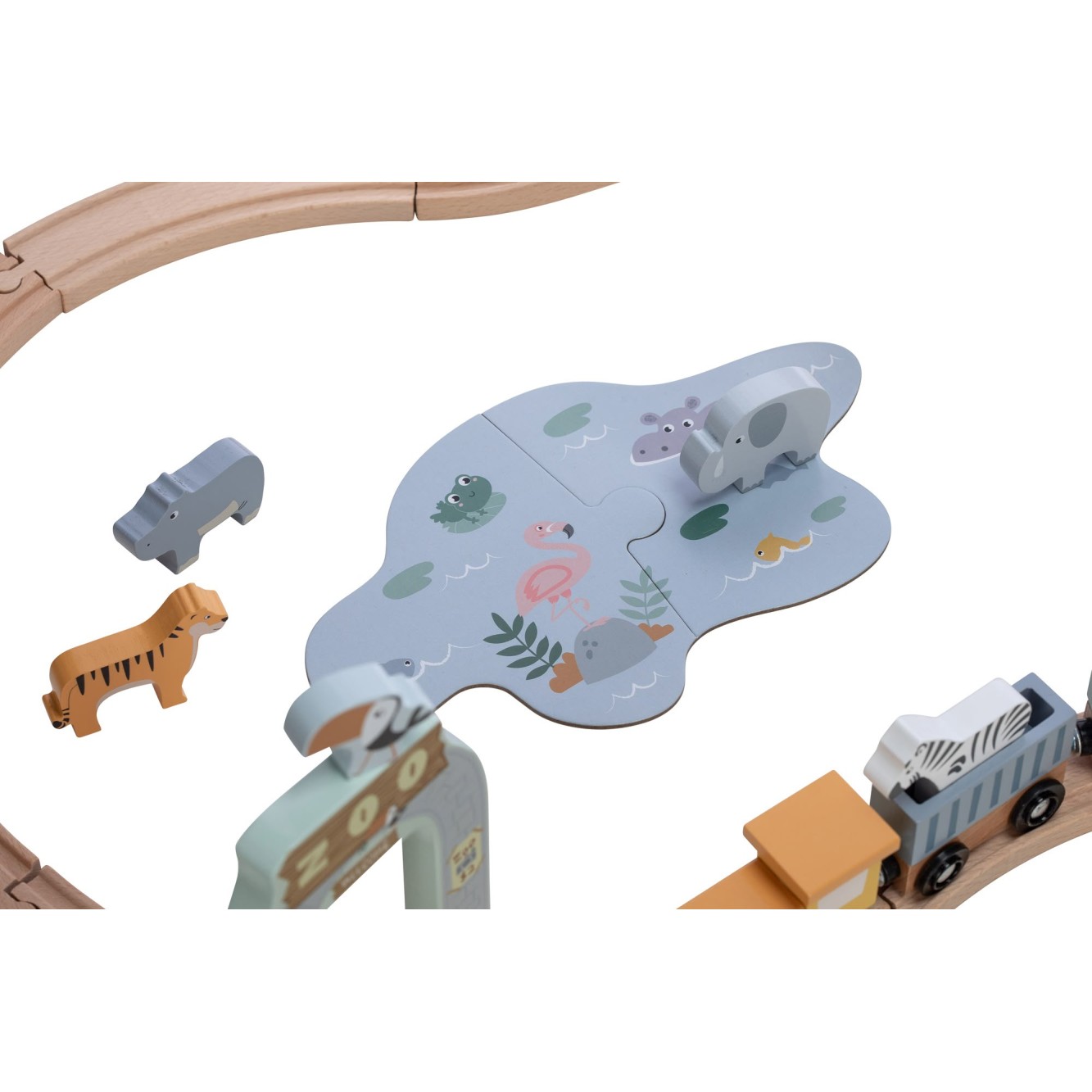 Free 2 Play željeznica drvena s vlakovima i životinjskim prijateljima Free 2 Play željeznica drvena s vlakovima i životinjskim prijateljima