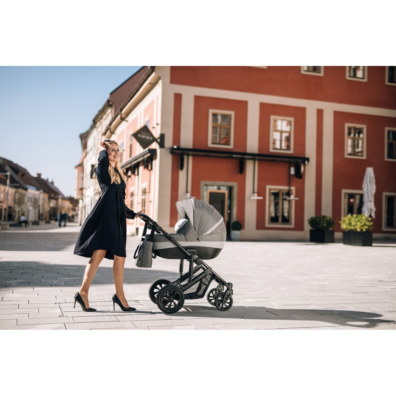 FreeON otroški voziček 3v1 COMFORT Grey