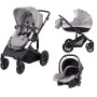 FreeON otroški voziček 3v1 COMFORT Grey