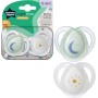 Tommee Tippee tolažilna duda - silikon , nočna, 0-6m, sort, 2/1