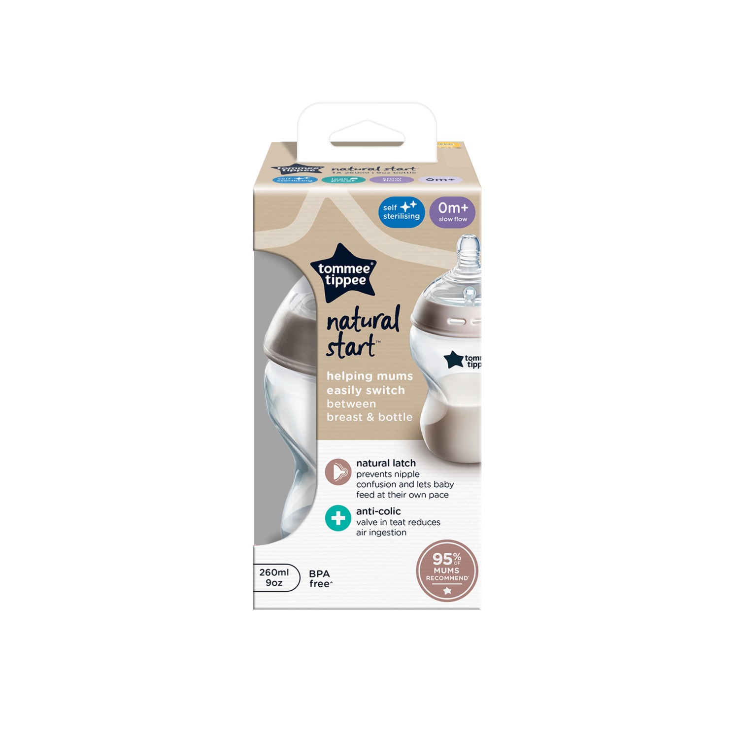 Tommee Tippee plastična bočica NS 260ml