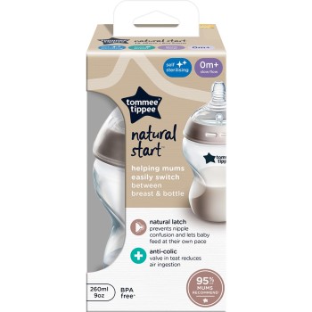 Tommee Tippee steklenička plastična NS 260ml