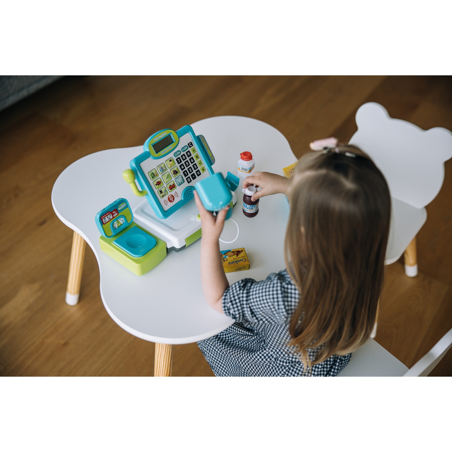 Free 2 Play Blagajna  z mikrofonom, tehtnico, čitalcem in dodatki