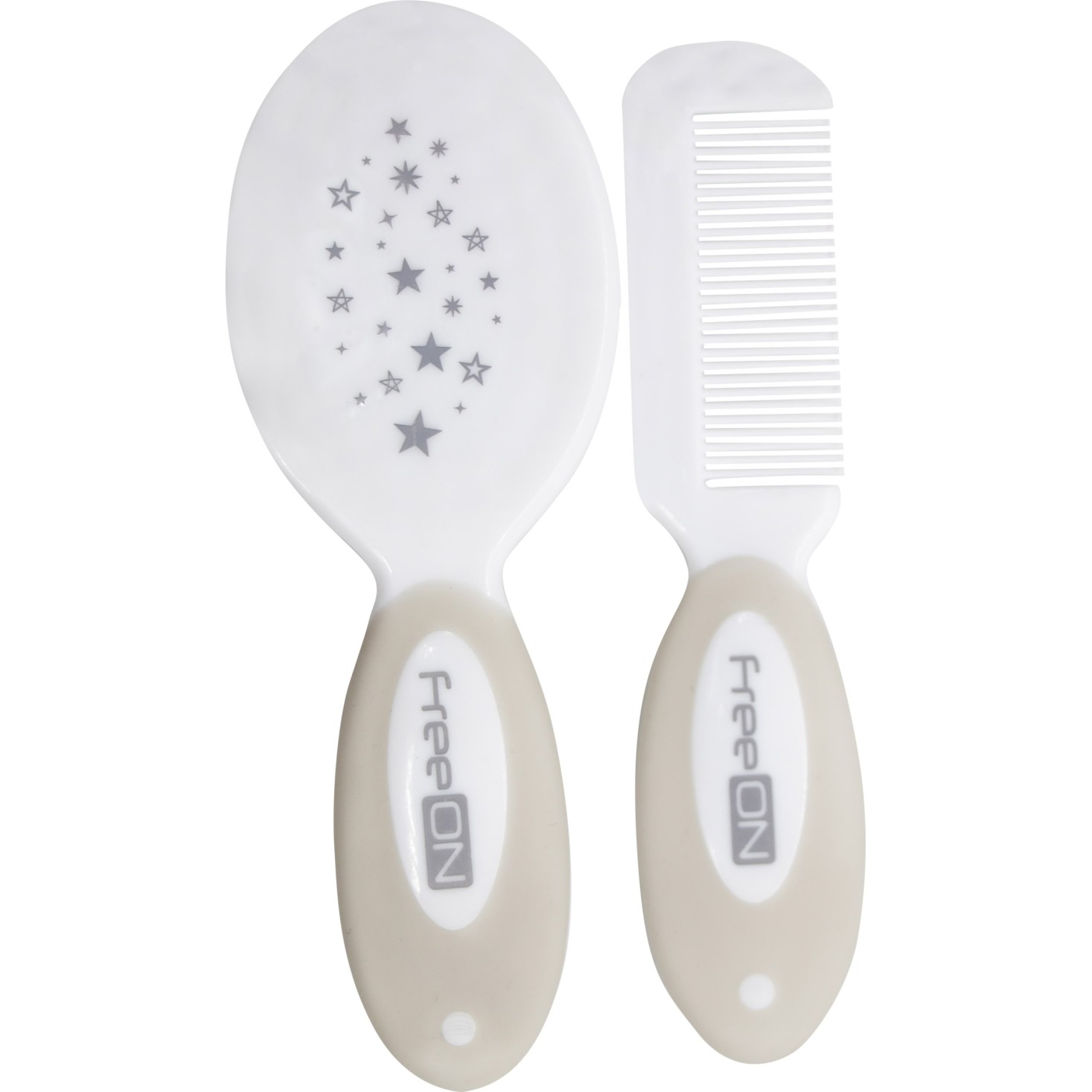 FreeON glavnik in krtača za lase cool grey