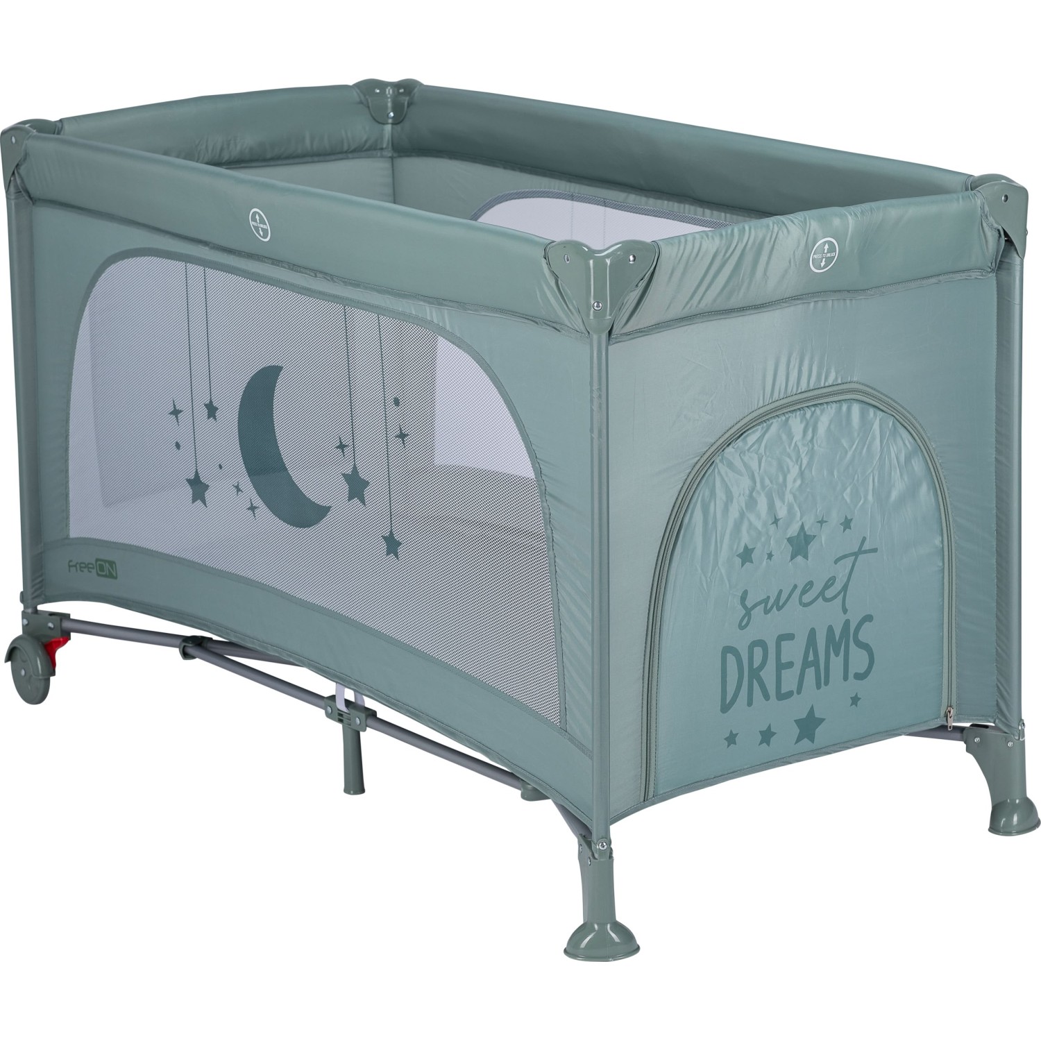 FreeON prijenosna krevetac Nook s otvorom green