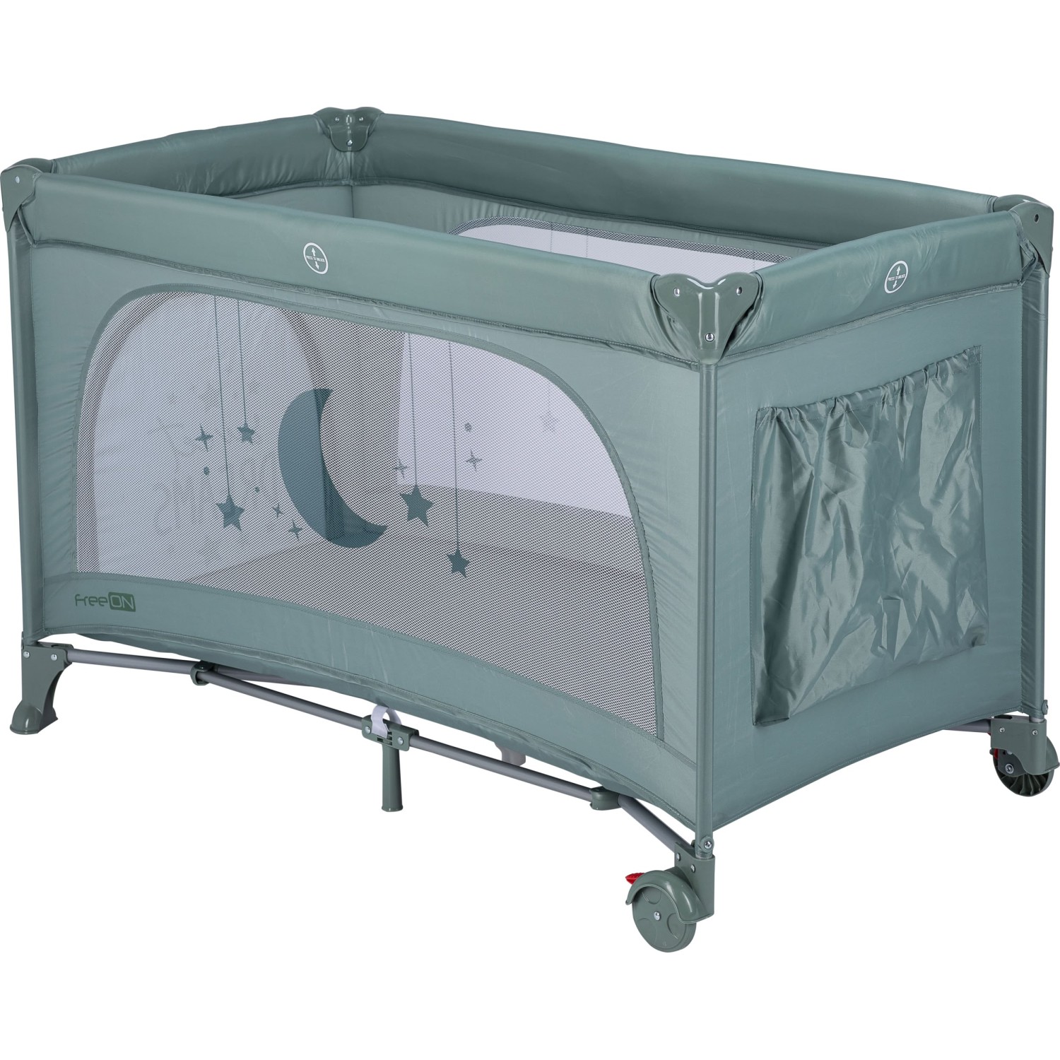 FreeON prijenosna krevetac Nook s otvorom green
